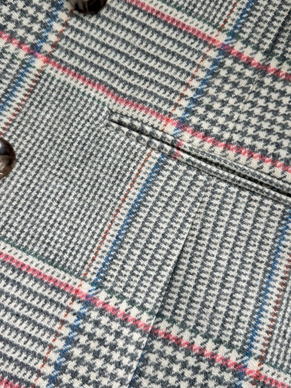 Sezane Johnson Coat Dublin Check - Size 4 - Picture 3 of 6